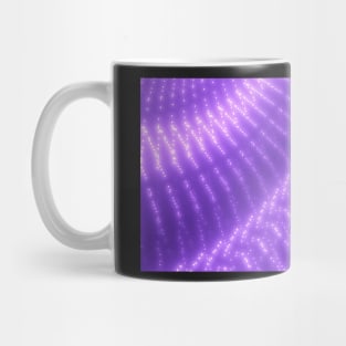 Abstract Glowing Purple Dots Mug